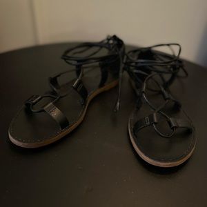 Madewell Boardwalk Lace Up Sandals